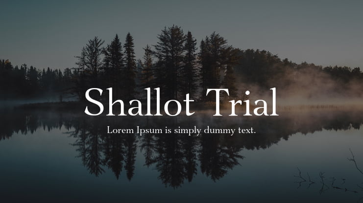 Shallot Trial Font Family
