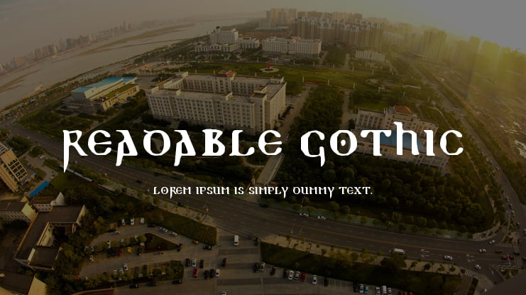 Readable Gothic Font