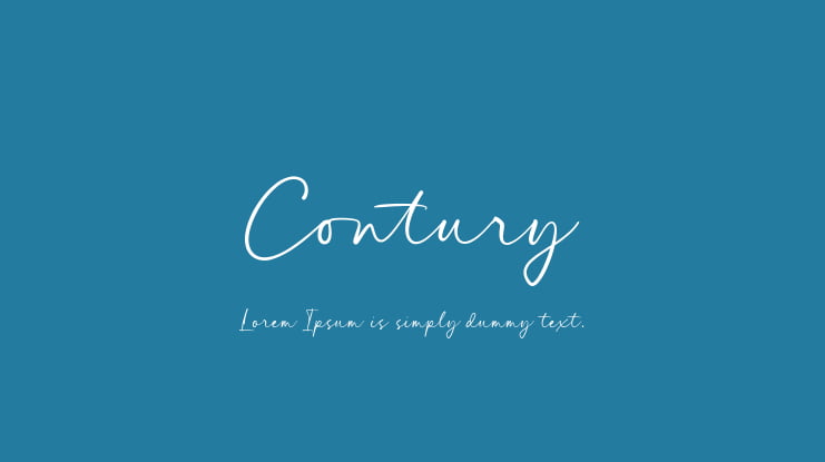 Contury Font