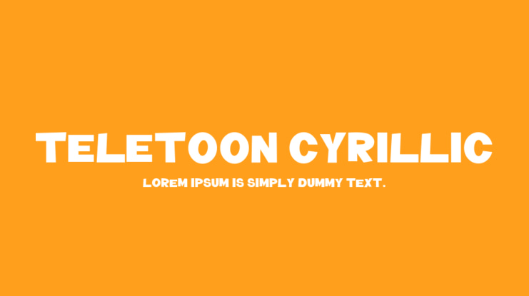 Teletoon Cyrillic Font