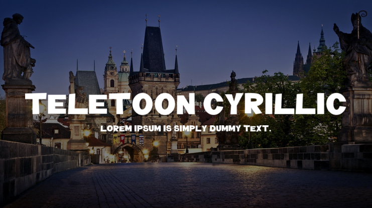 Teletoon Cyrillic Font