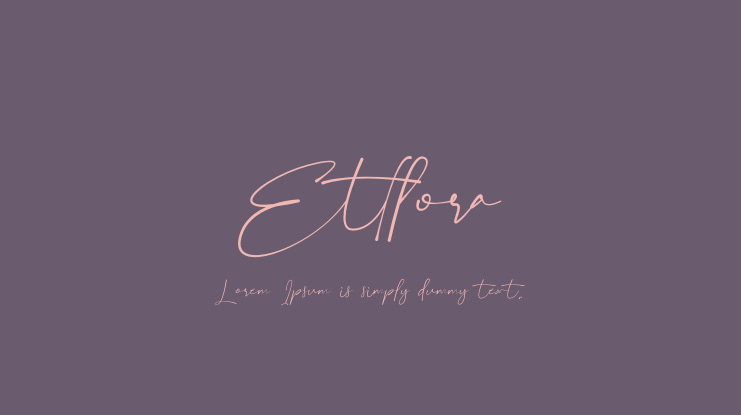 Ettlora Font