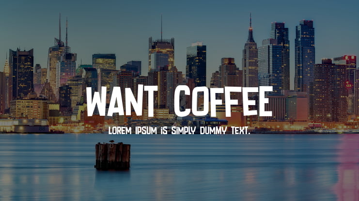Want Coffee Font