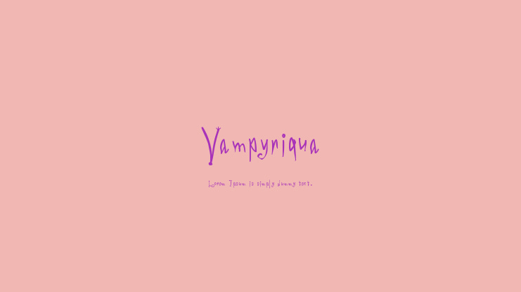 Vampyriqua Font