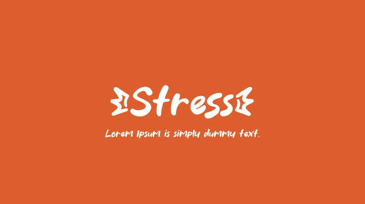 Stress Font