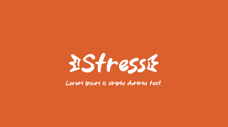 Stress Font