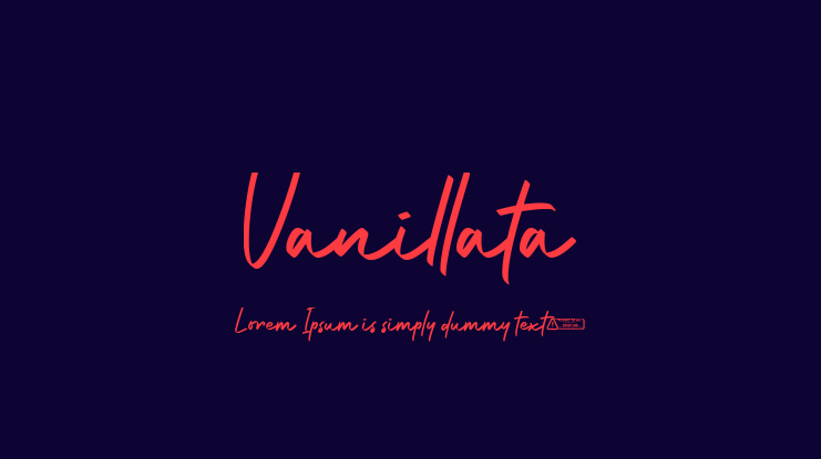 Vanillata Font