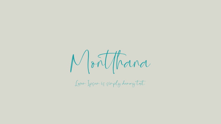 Montthana Font