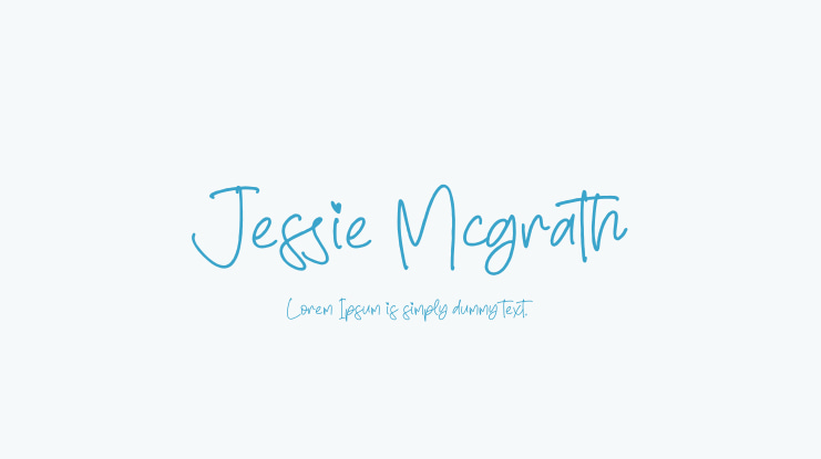 Jessie Mcgrath Font