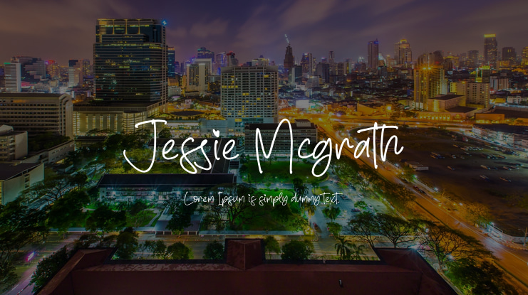 Jessie Mcgrath Font