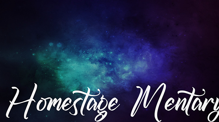 Homestage Mentary Font