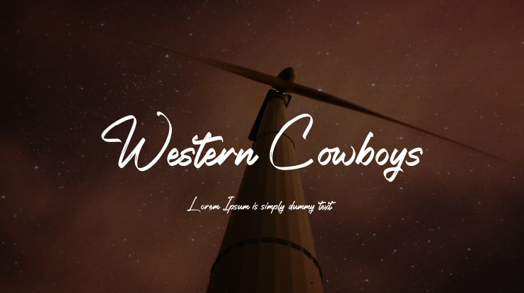 Western Cowboys Font