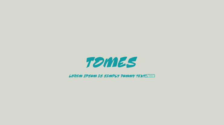 Tomes Font