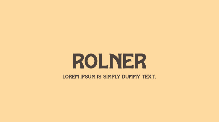 ROLNER Font