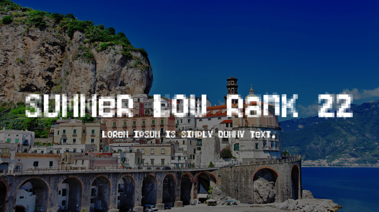 Summer Low Rank 22 Font