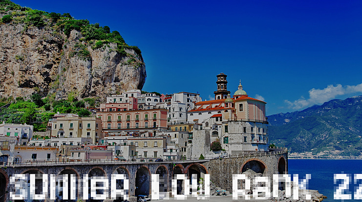 Summer Low Rank 22 Font