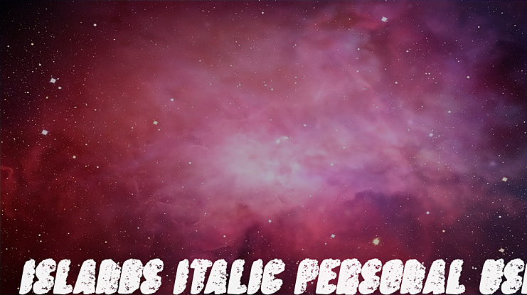 ISLANDS  PERSONAL USE Font