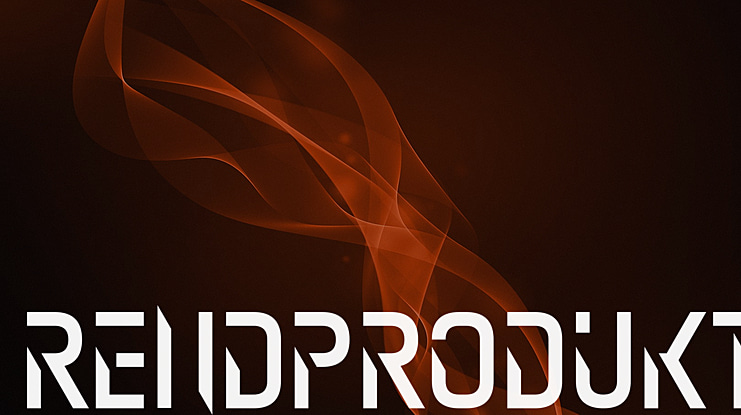 Rendprodukt Font