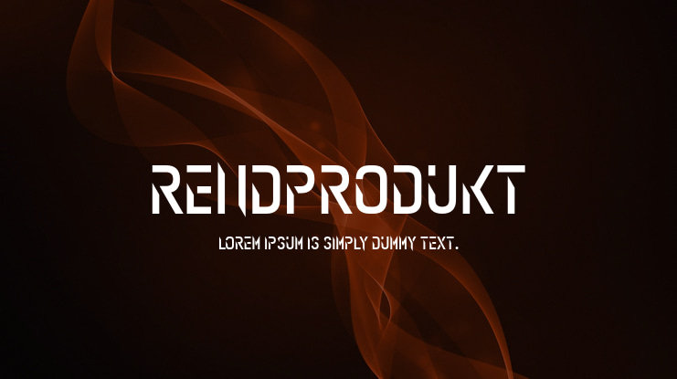 Rendprodukt Font