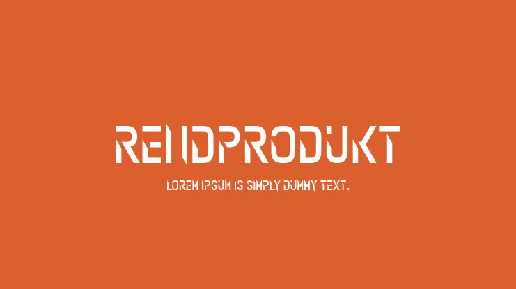 Rendprodukt Font