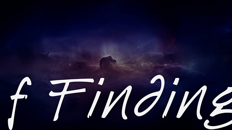 f Finding Font