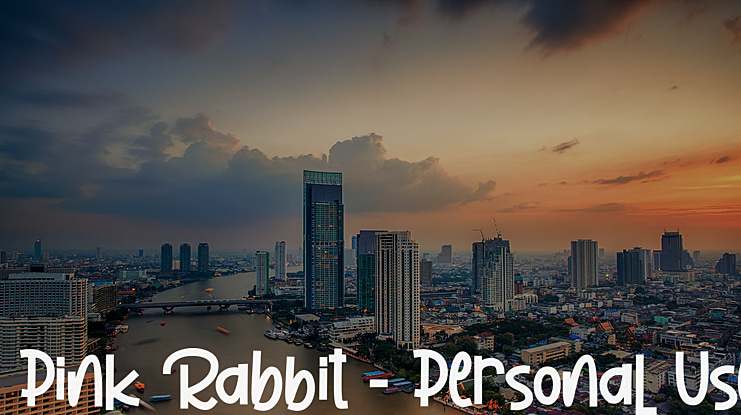 Pink Rabbit - Personal Use Font