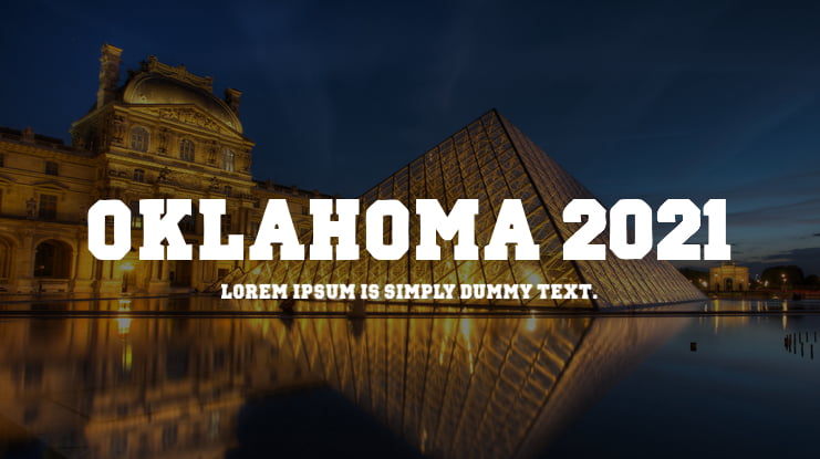 Oklahoma 2021 Font