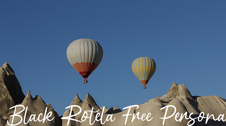 Black Rotela Free Personal Font