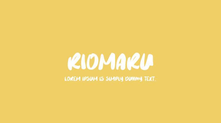 Riomaru Font