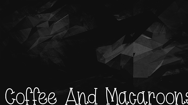 Coffee And Macaroons Font