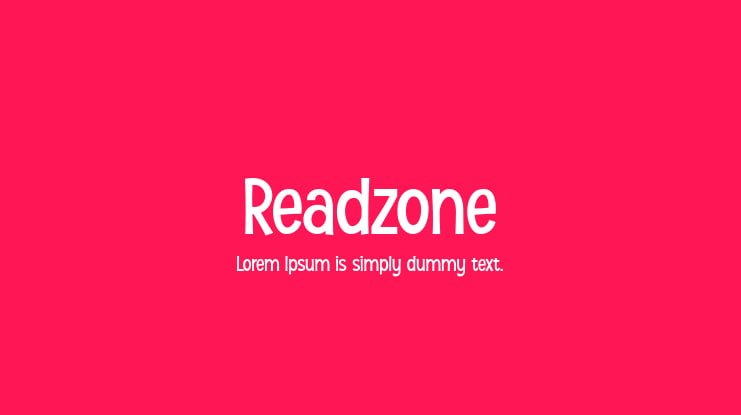 Readzone Font