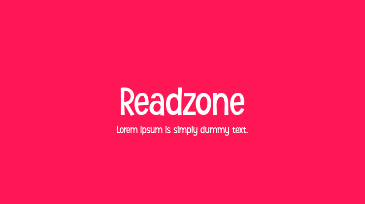 Readzone Font