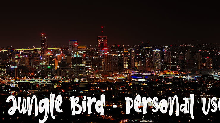 Jungle Bird - Personal Use Font