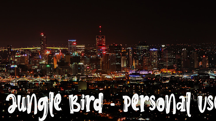Jungle Bird - Personal Use Font
