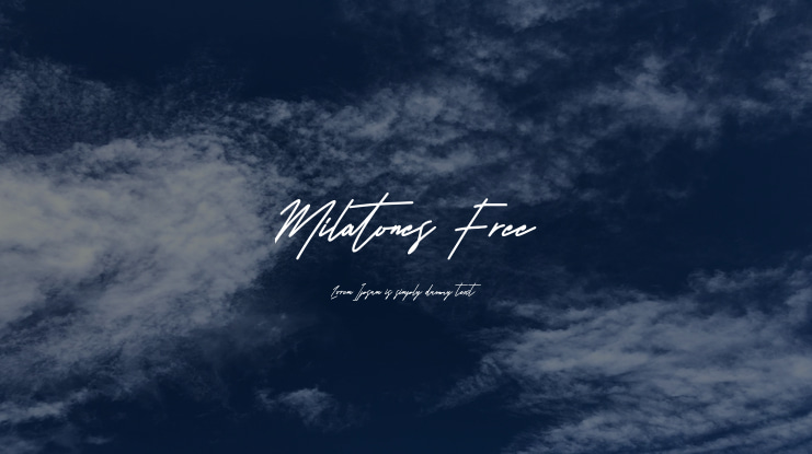 Milatones Free Font
