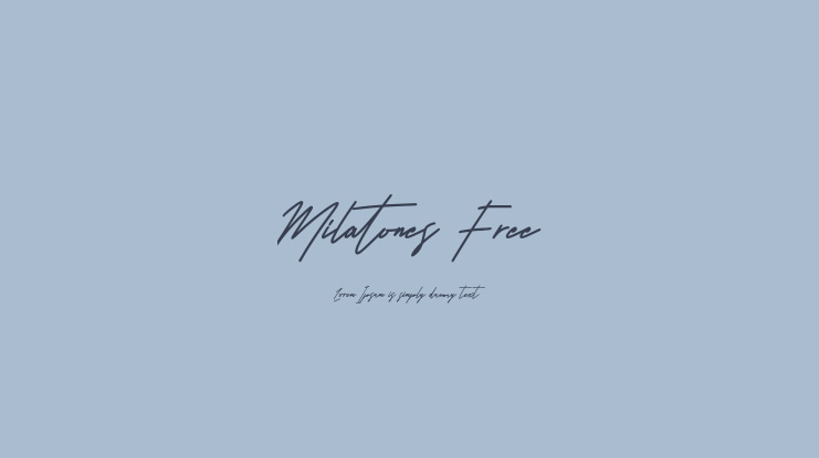 Milatones Free Font
