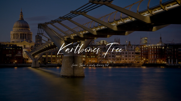 Kartbones Free Font
