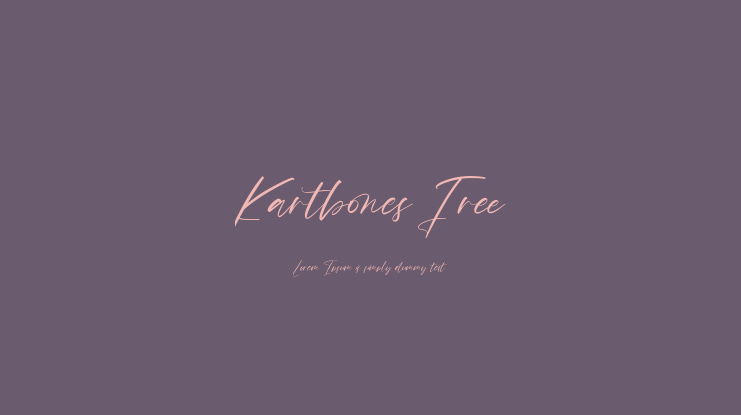 Kartbones Free Font