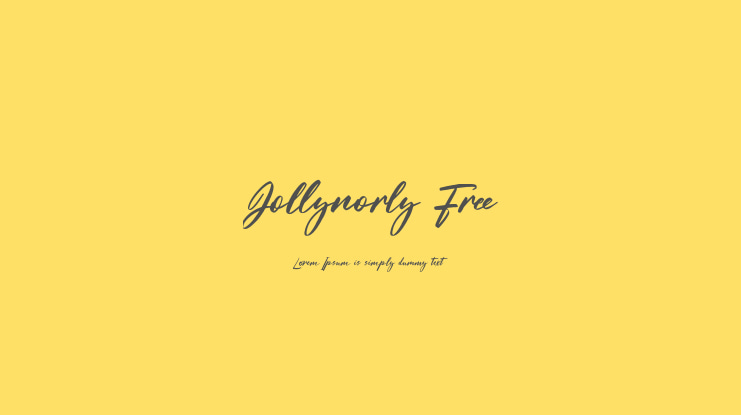 Jollynorly Free Font