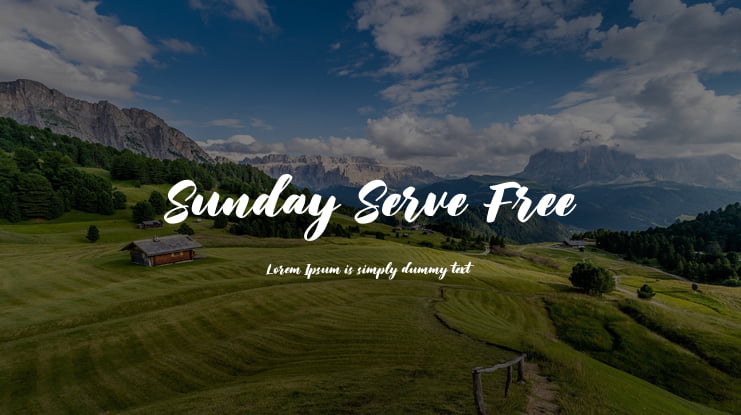Sunday Serve Free Font