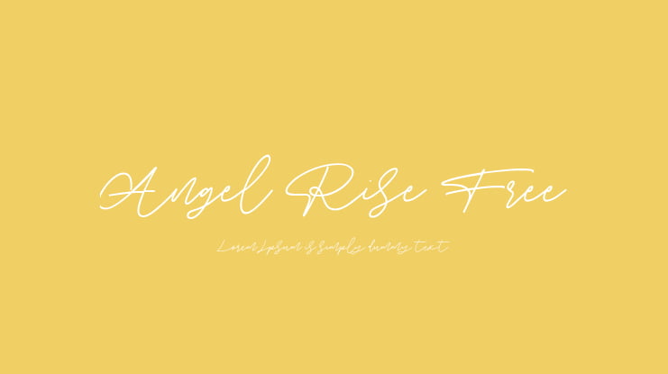 Angel Rise Free Font