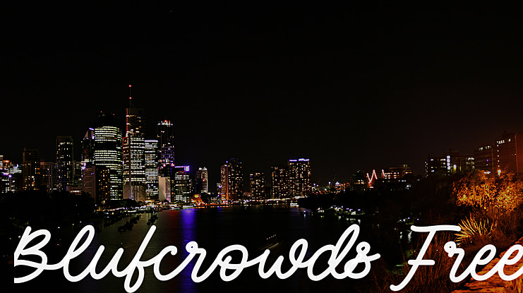 Blufcrowds Free Font