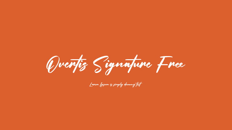 Overtis Signature Free Font