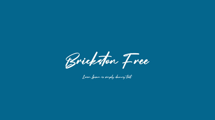 Brickston Free Font