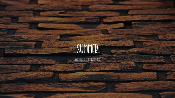 Summer Font Family