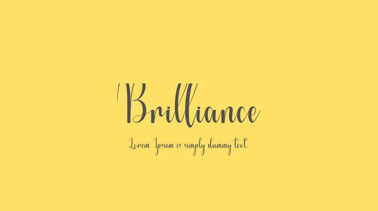 Brilliance Font Family