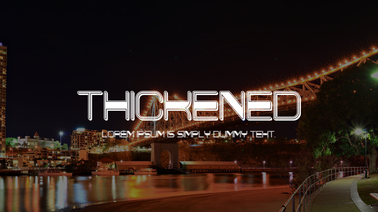 Thickened Font Family