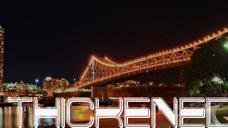 Thickened Font Family