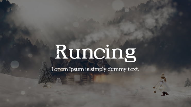 Runcing Font