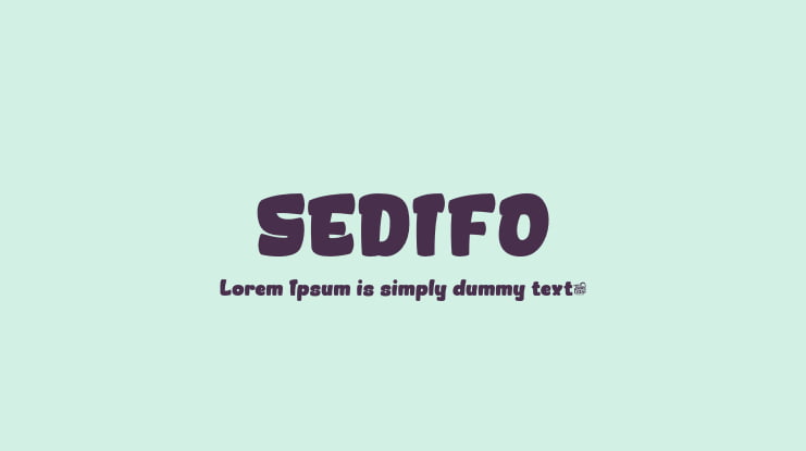 SEDIFO Font